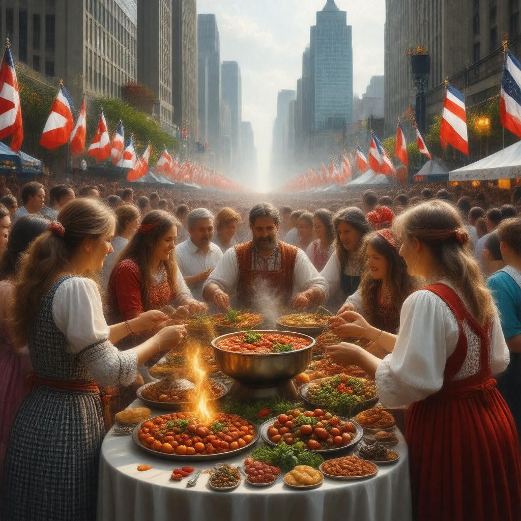 AI-created image of Serbian Americans