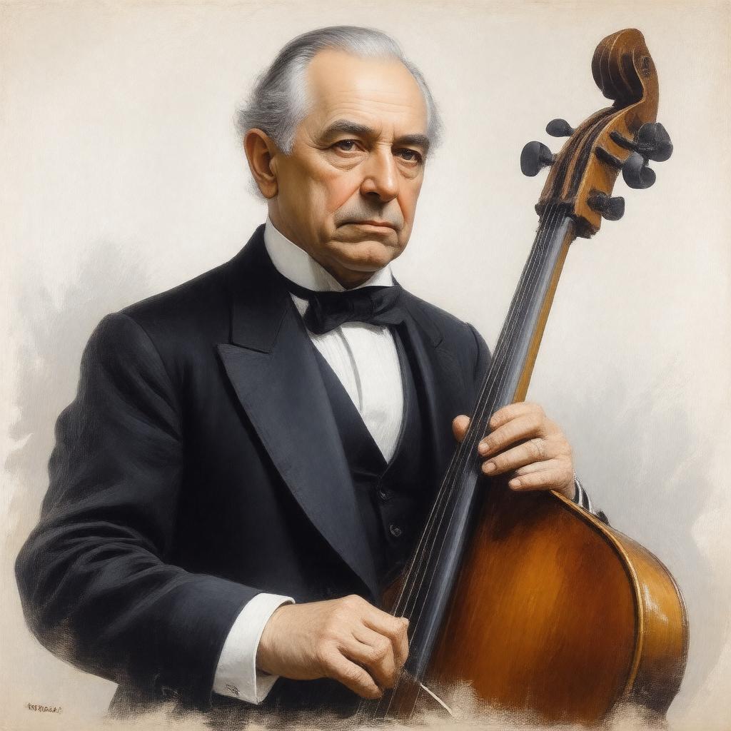 AI-created image of Serge Koussevitzky