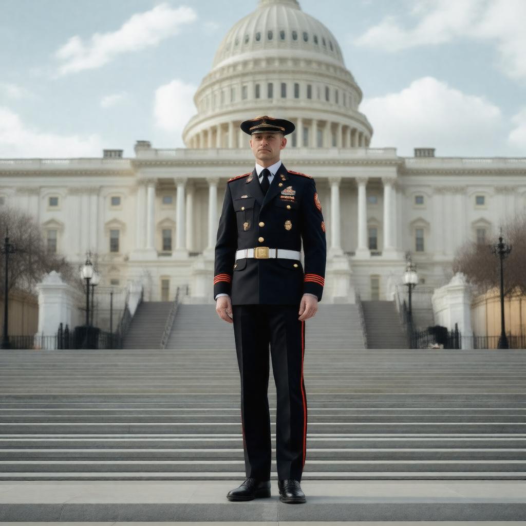Click to view larger image AI-created image of Sergeant at Arms of the House