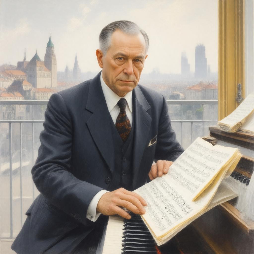 AI-created image of Sergei Prokofiev