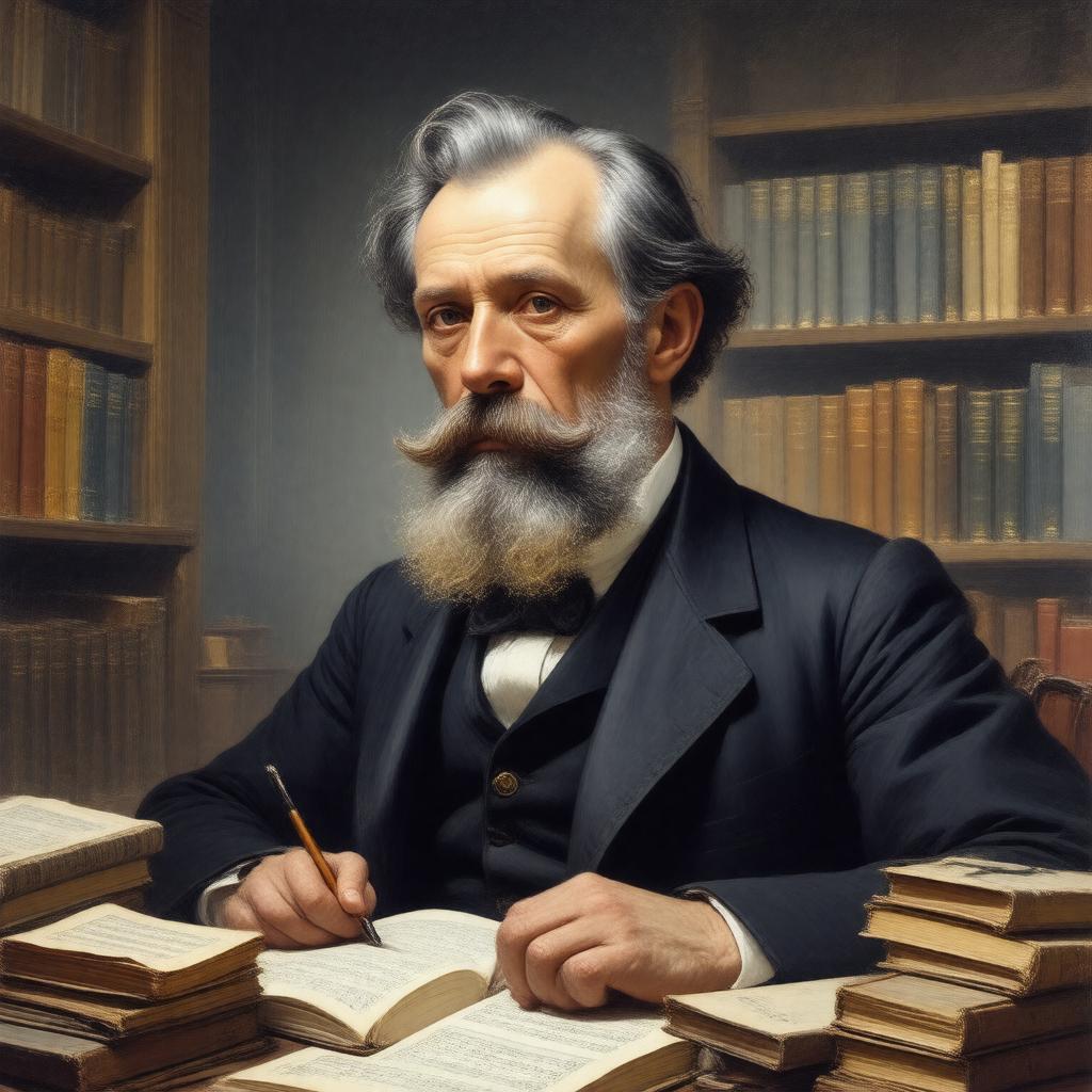 AI-created image of Sergei Tolstoy