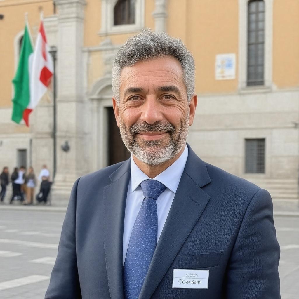 Click to view larger image AI-created image of Sergio Giordani