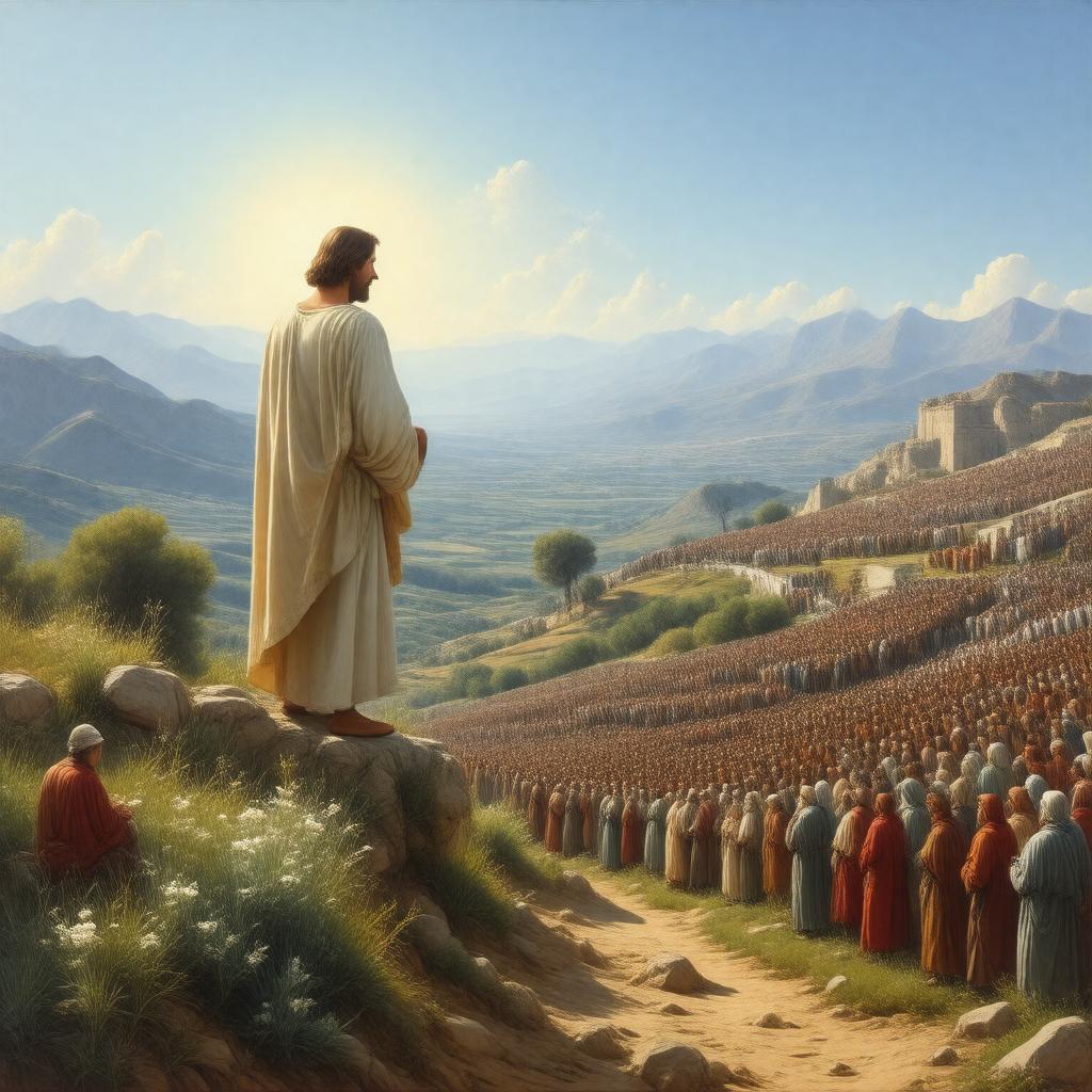 AI-created image of Sermon on the Mount