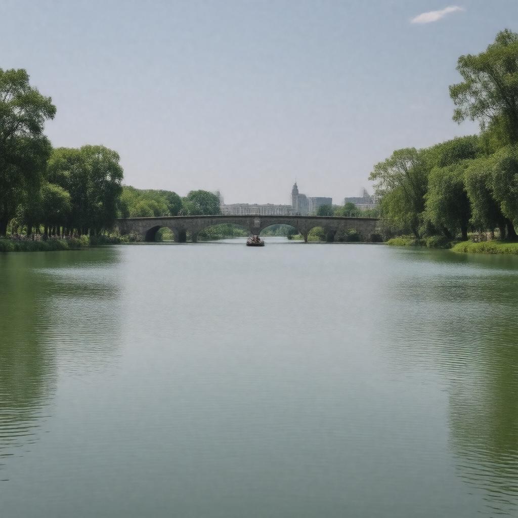 AI-created image of Serpentine Lake