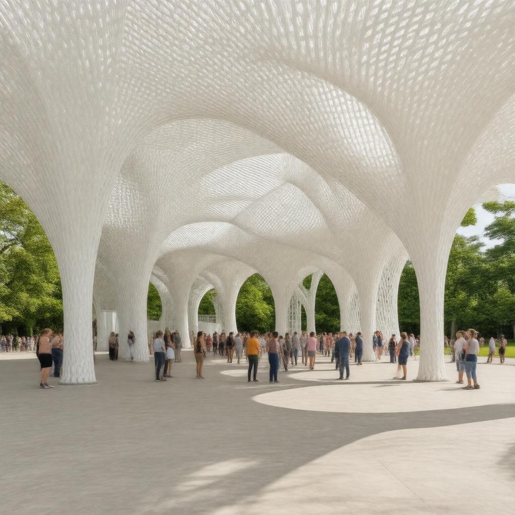 AI-created image of Serpentine Pavilion