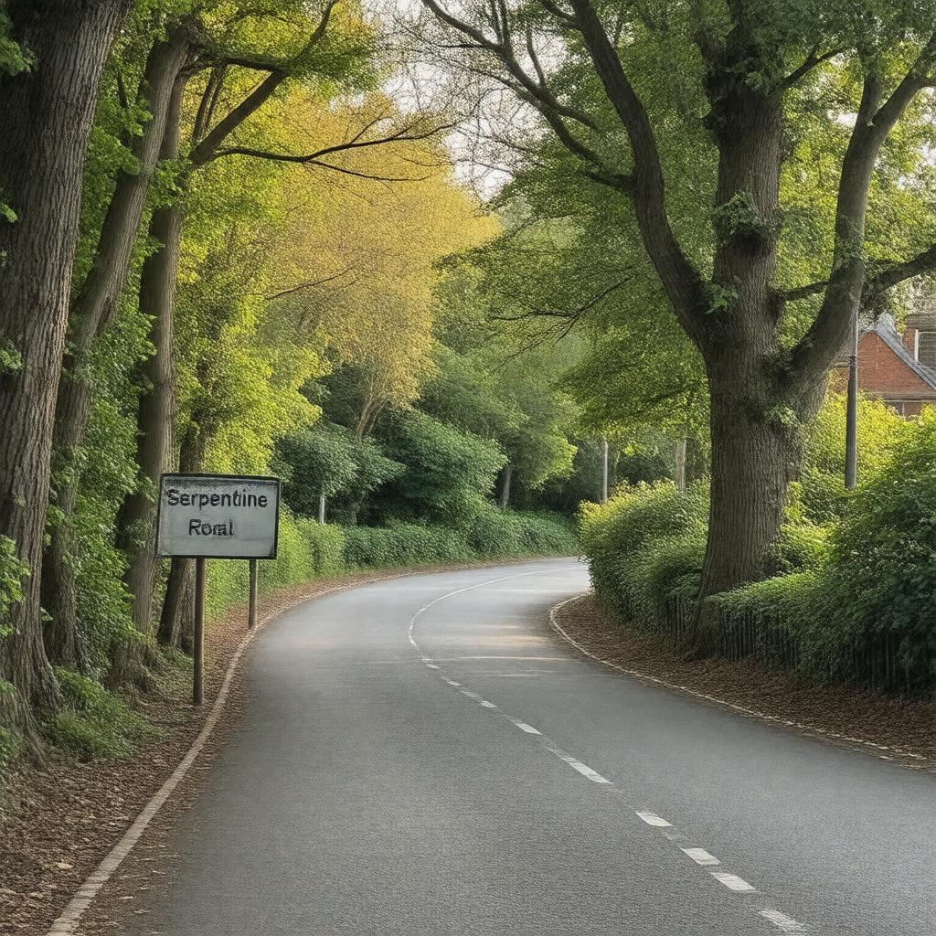 AI-created image of Serpentine Road