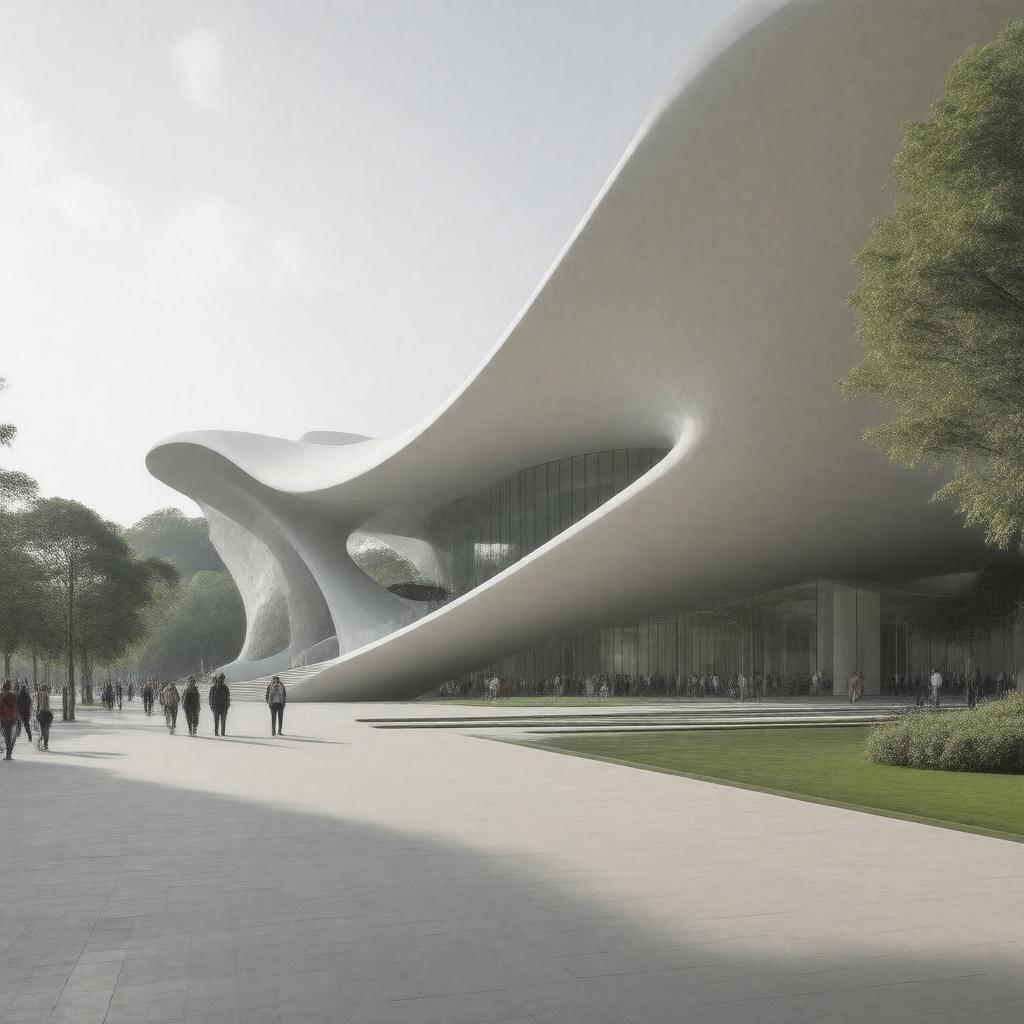 AI-created image of Serpentine Sackler Gallery