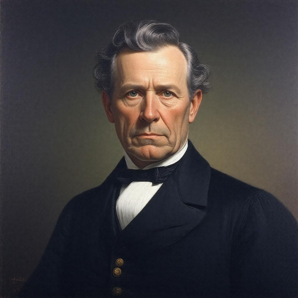 AI-created image of Serranus Clinton Hastings