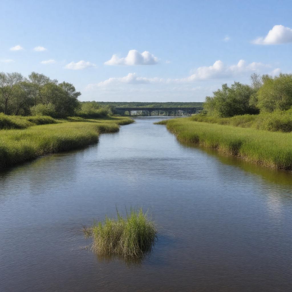 AI-created image of Sesuit Creek