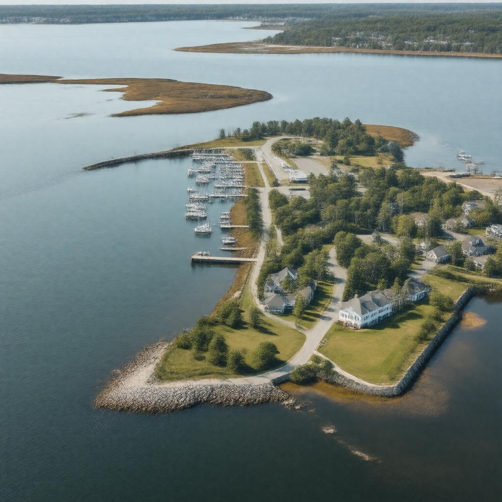 Click to view larger image AI-created image of Sesuit Harbor