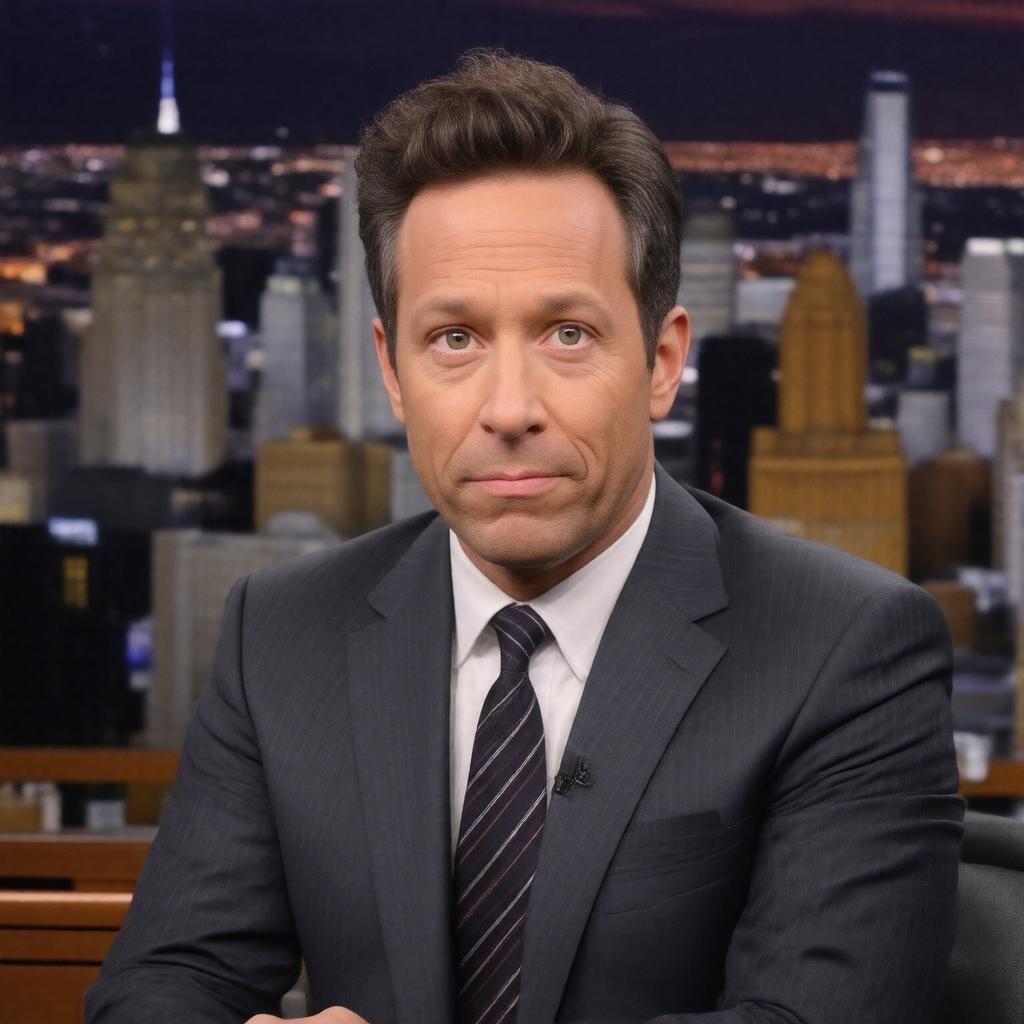AI-created image of Seth Meyers