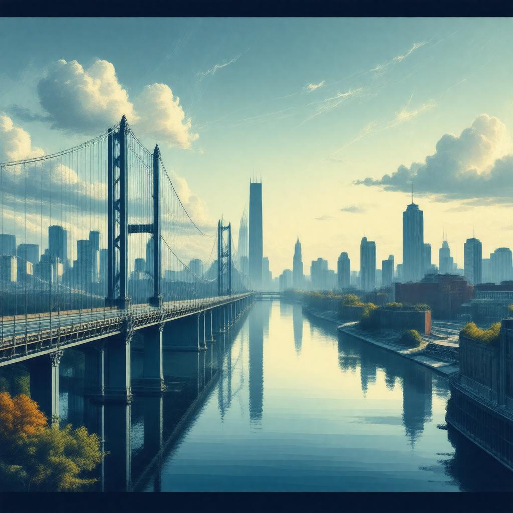 Click to view larger image AI-created image of Seven Bridges