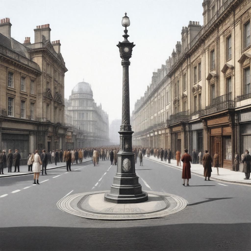 Click to view larger image AI-created image of Seven Dials