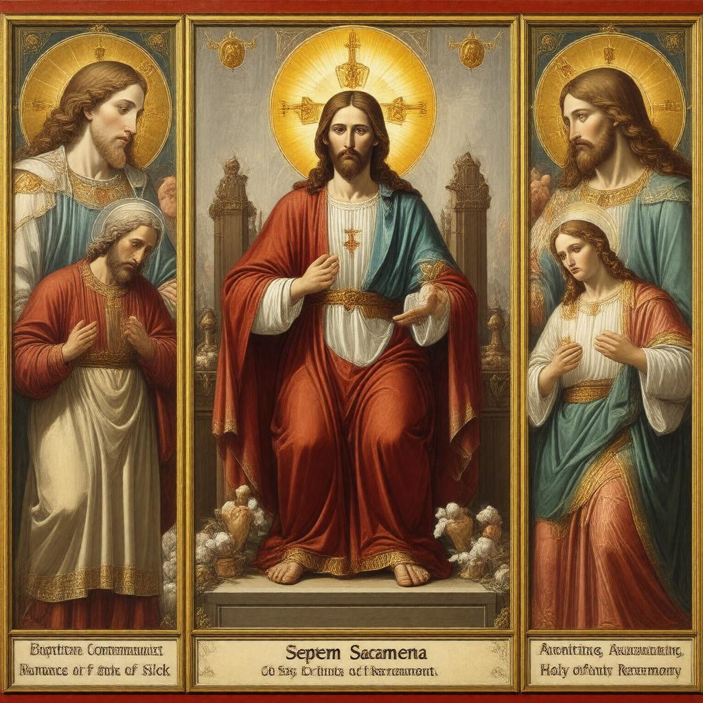 Click to view larger image AI-created image of Seven Sacraments