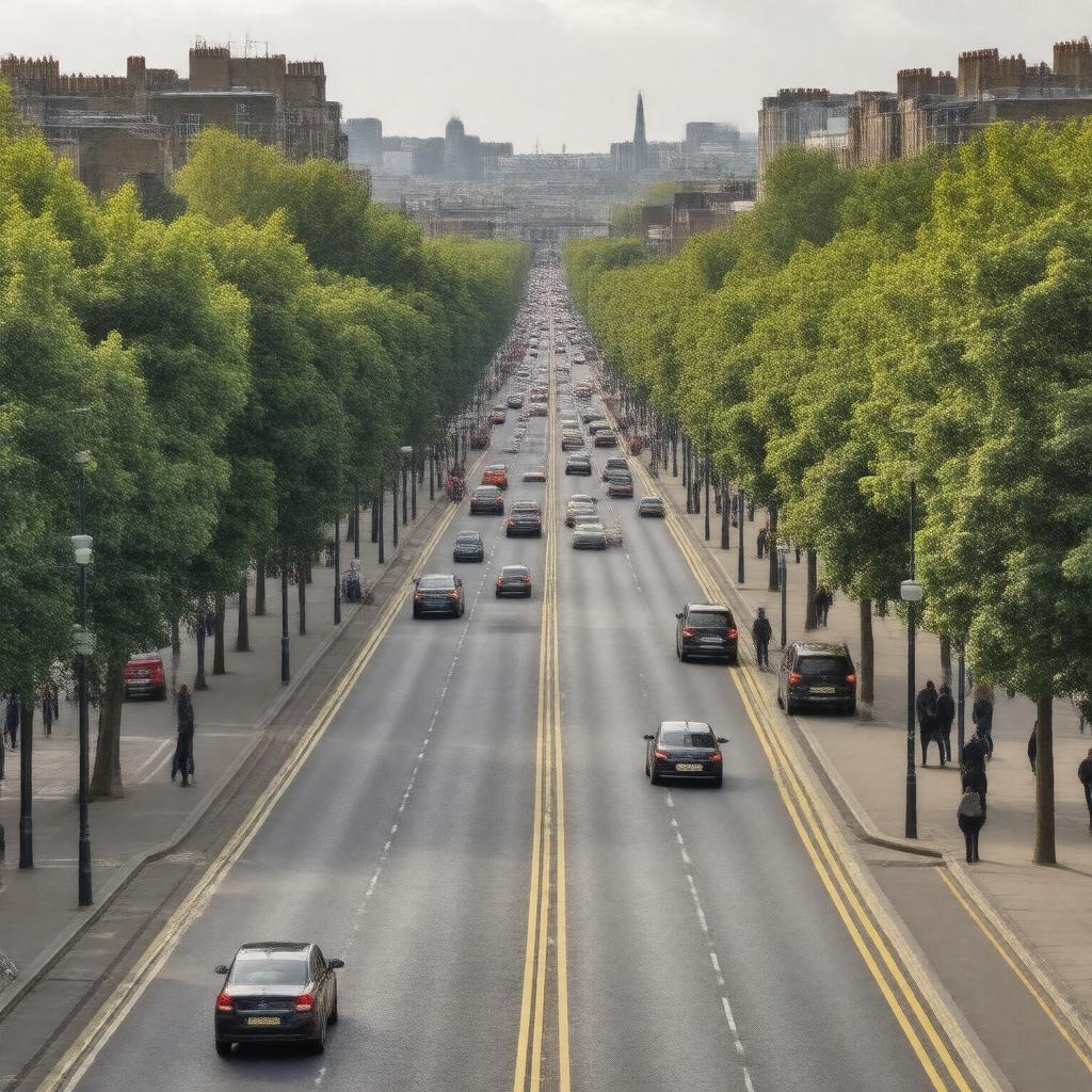 AI-created image of Seven Sisters Road