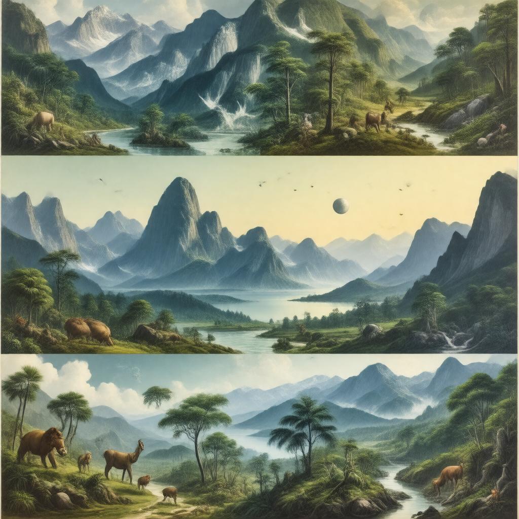 AI-created image of Seven Worlds, One Planet