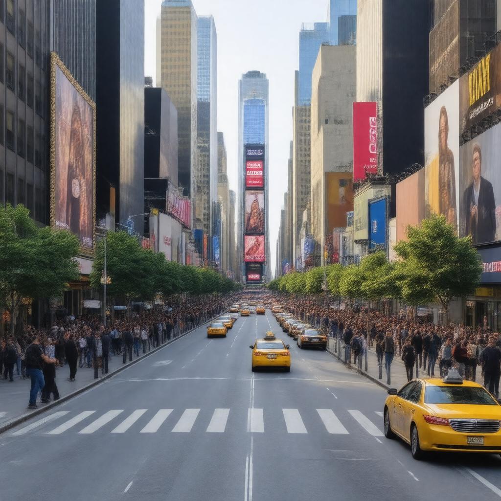 AI-created image of Seventh Avenue