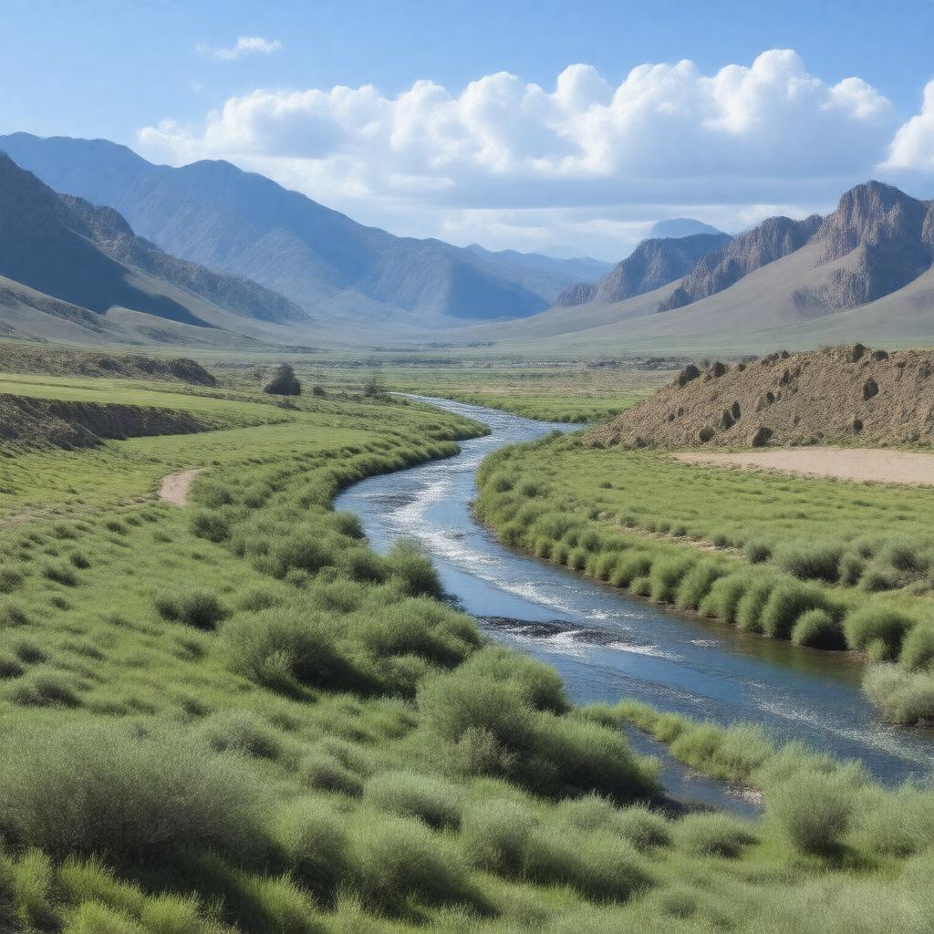 AI-created image of Sevier River