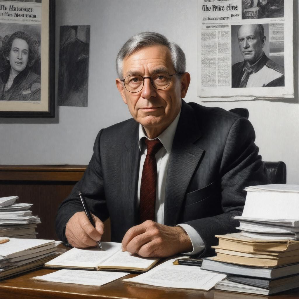 Click to view larger image AI-created image of Seymour Hersh