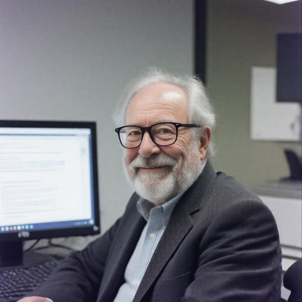 AI-created image of Seymour Papert