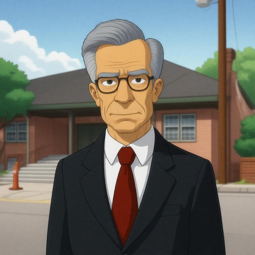AI-created image of Seymour Skinner