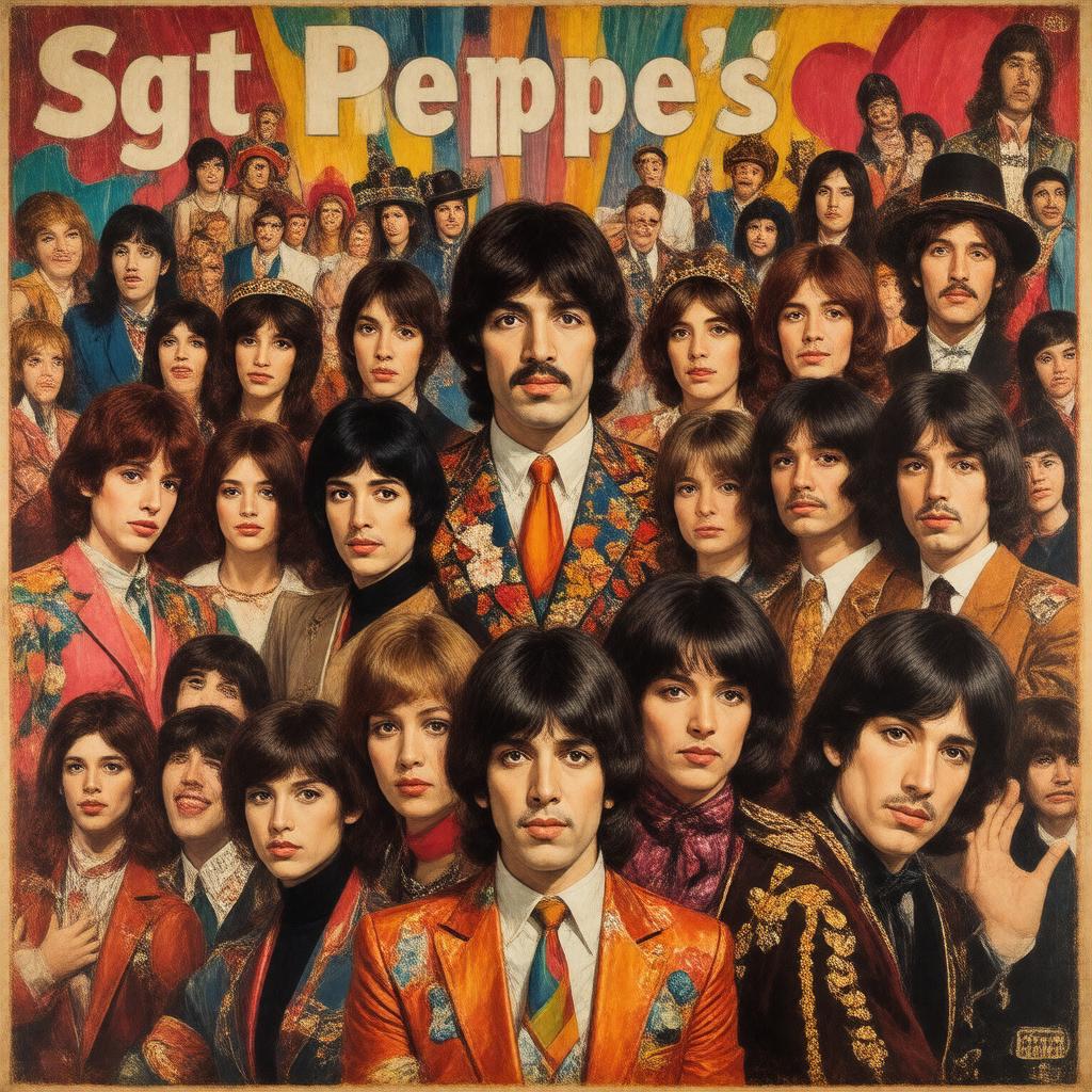 AI-created image of Sgt. Pepper's Lonely Hearts Club Band