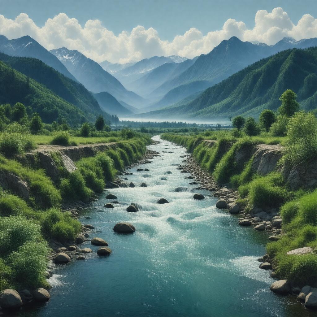 AI-created image of Shō River