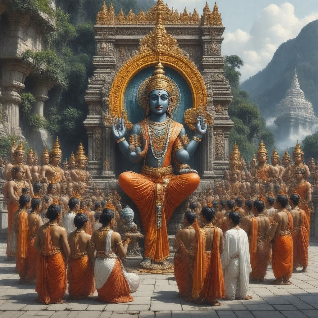 AI-created image of Shaivites