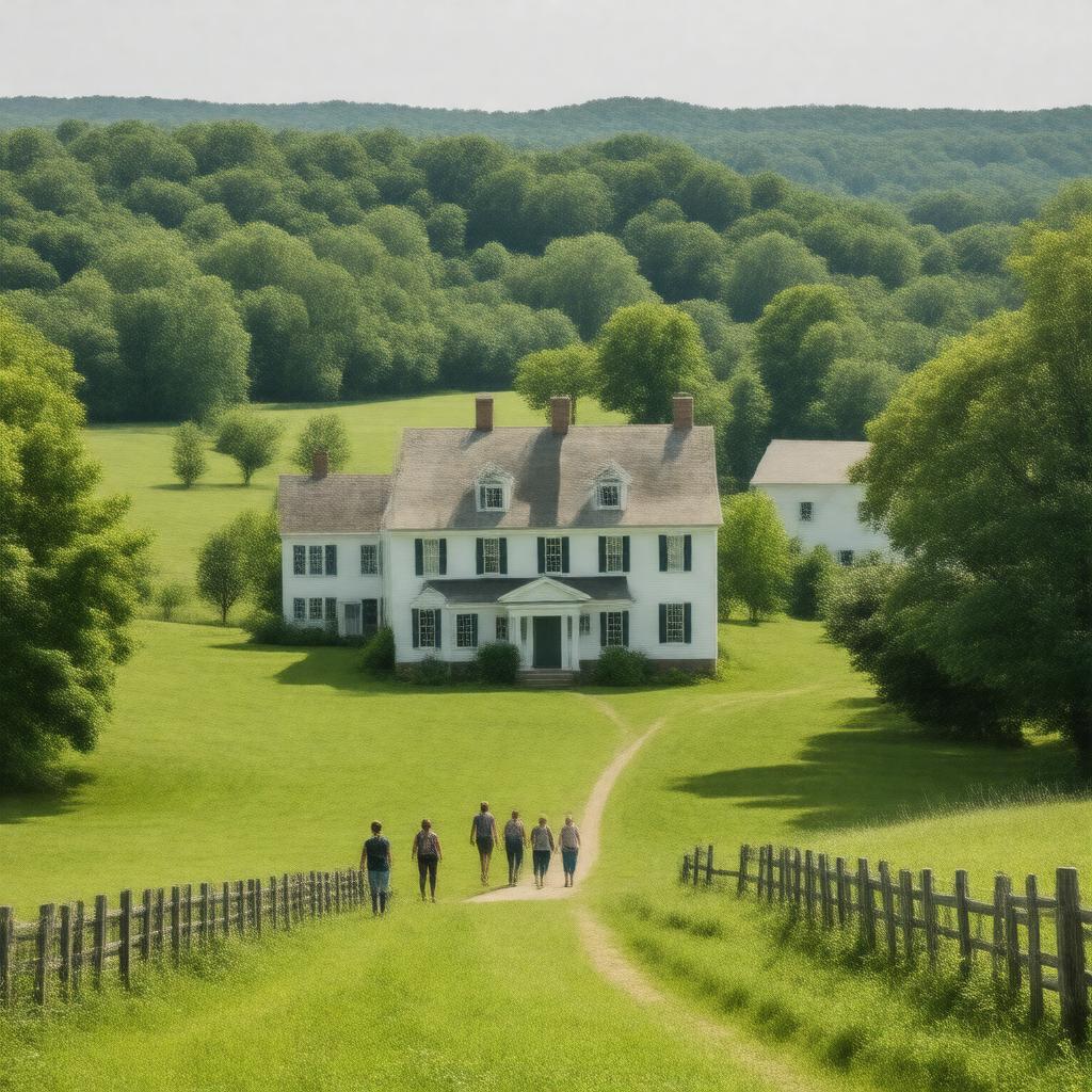 Click to view larger image AI-created image of Shaker Village of Pleasant Hill