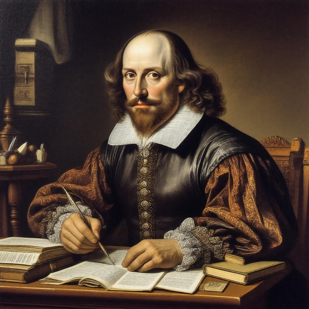 AI-created image of Shakespeare