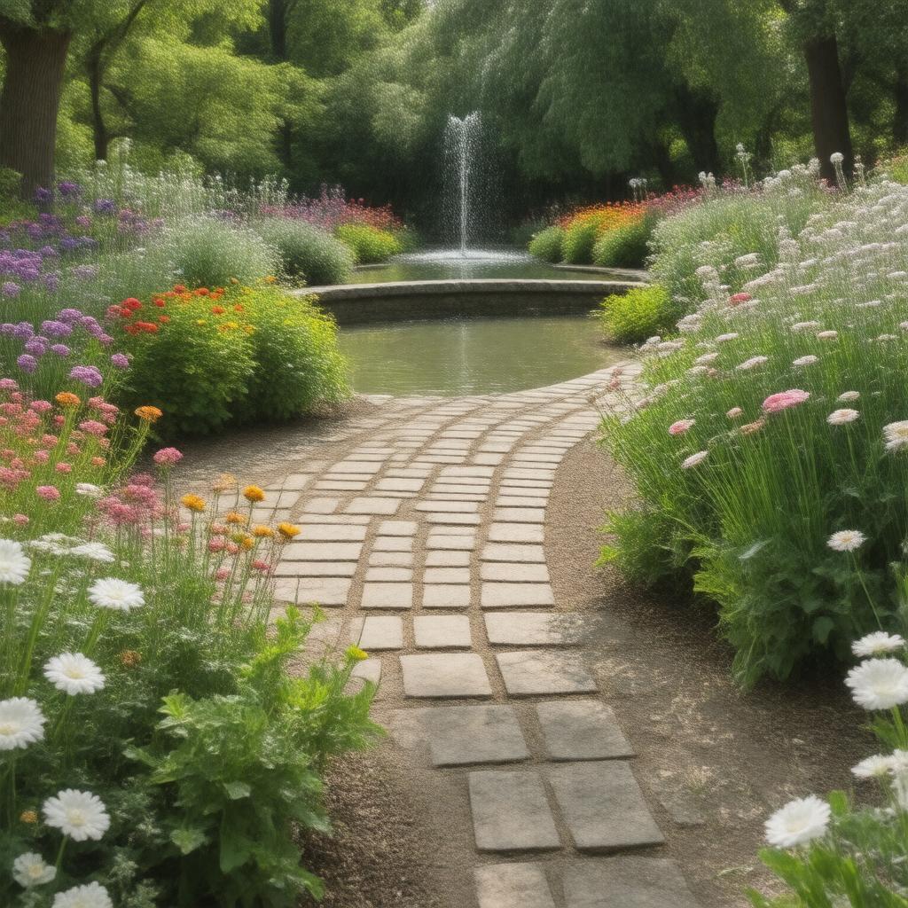 Click to view larger image AI-created image of Shakespeare Garden