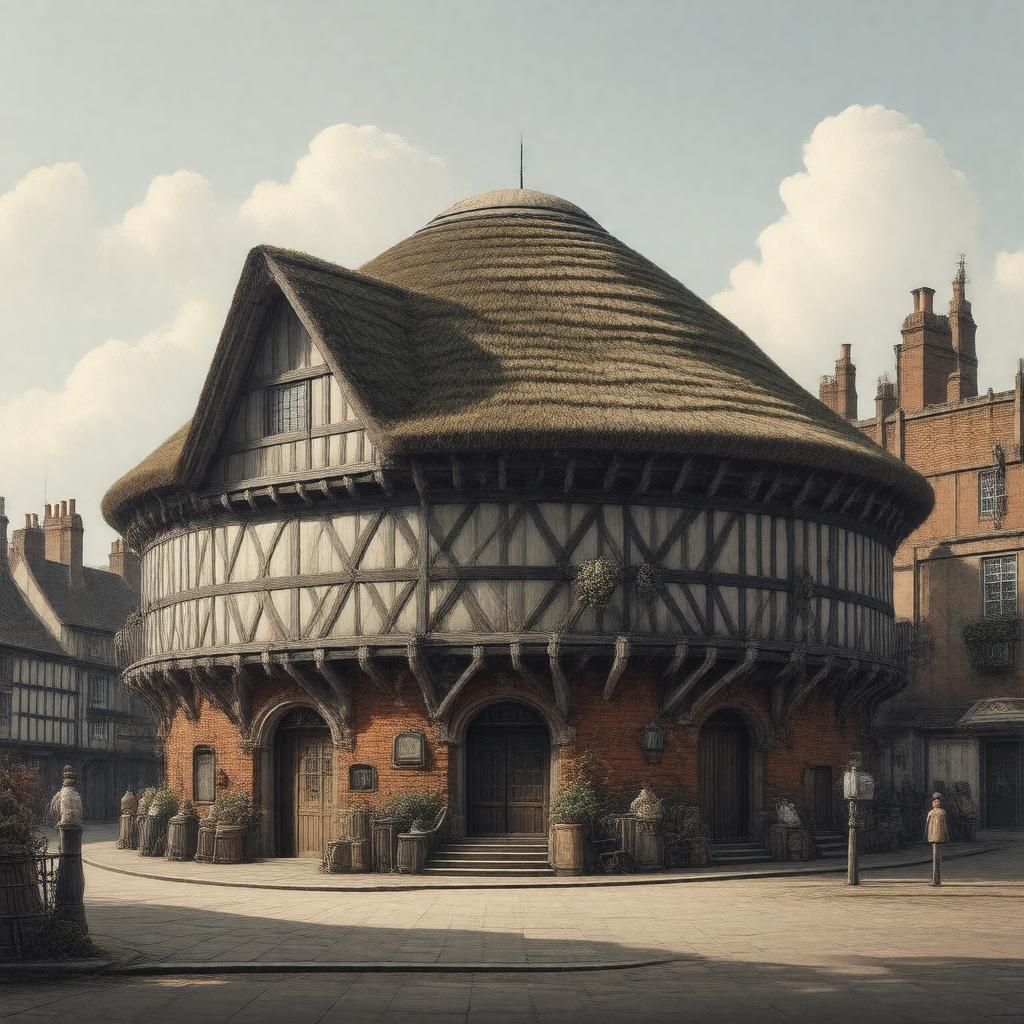 Click to view larger image AI-created image of Shakespeare Globe Trust