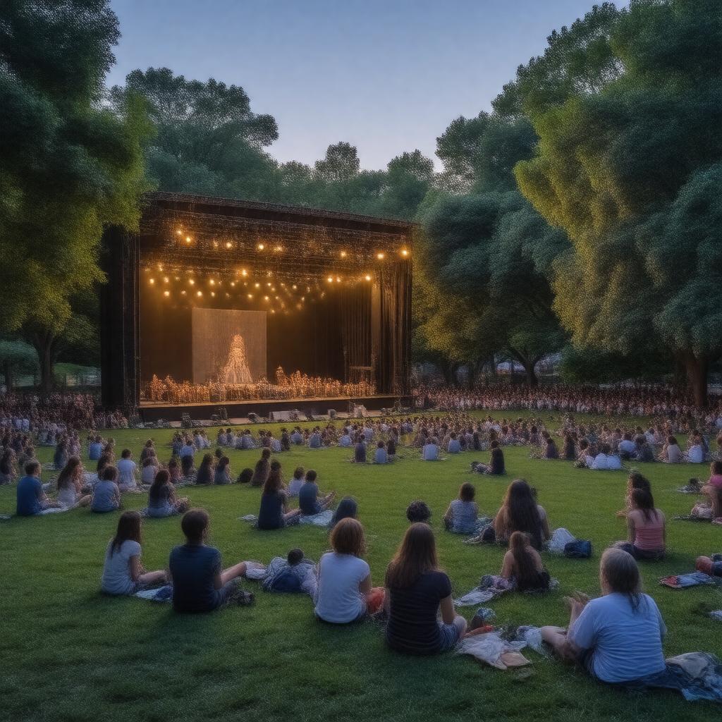AI-created image of Shakespeare in the Park