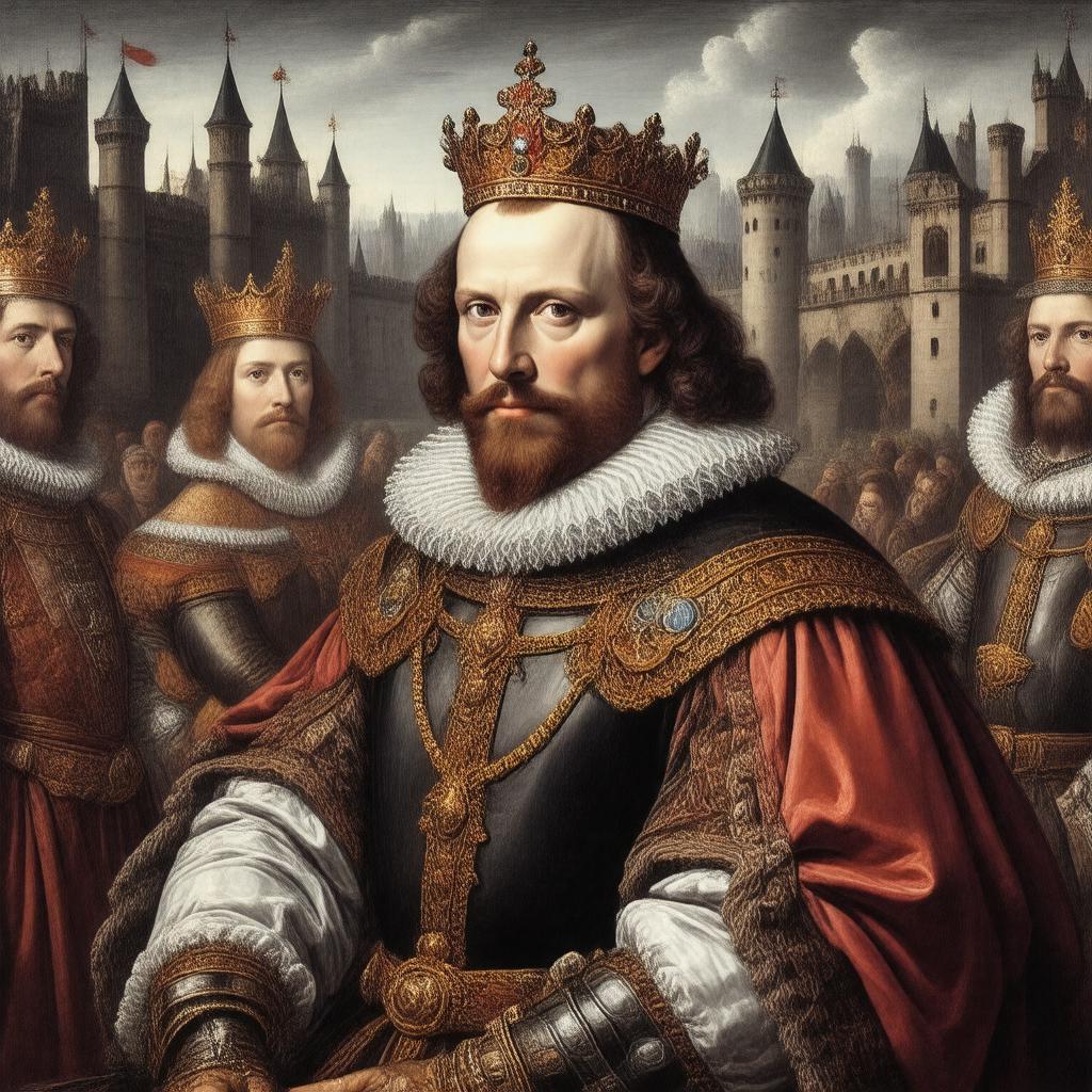 AI-created image of Shakespearean history plays
