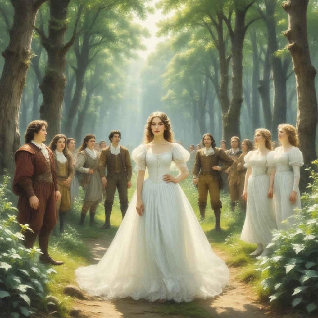 Click to view larger image AI-created image of Shakespeare's As You Like It