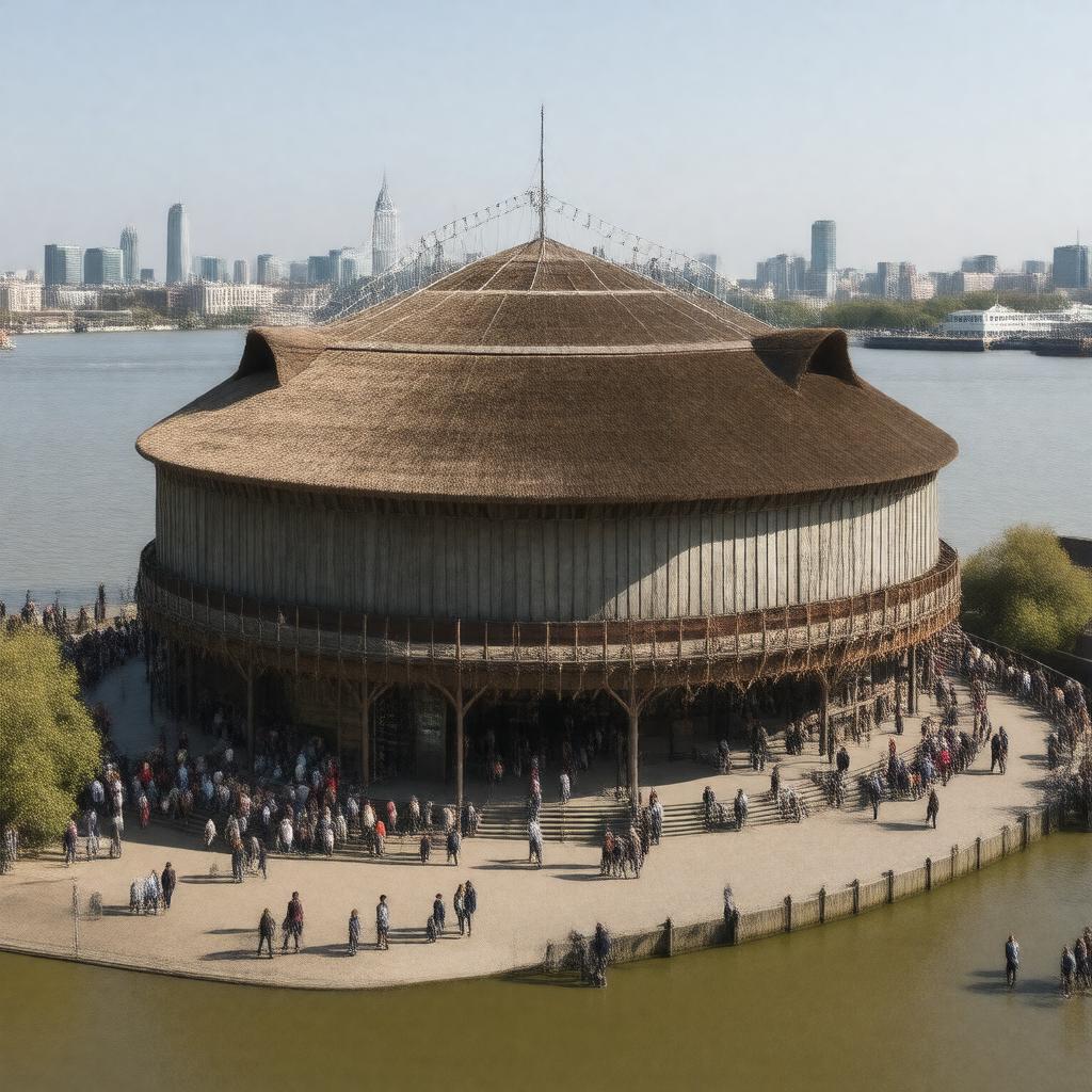 AI-created image of Shakespeare's Globe