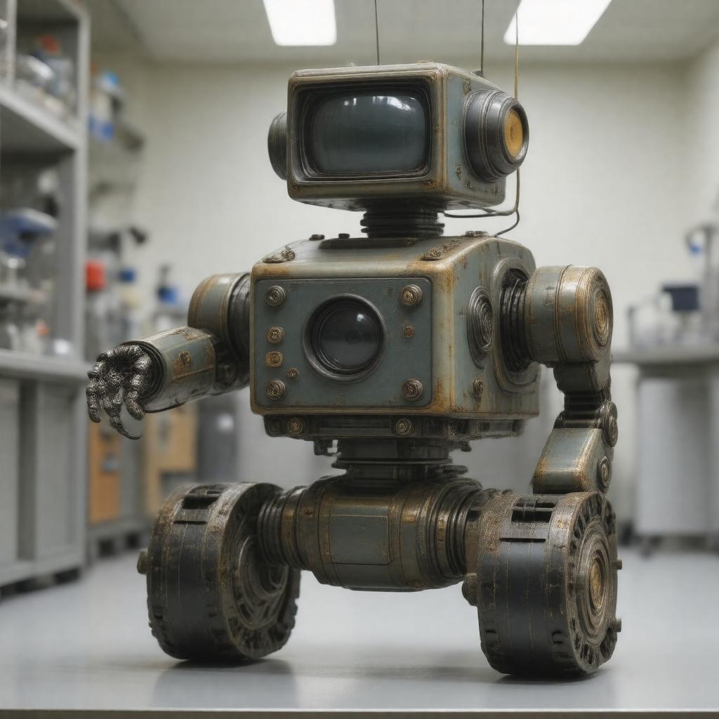 AI-created image of Shakey the robot