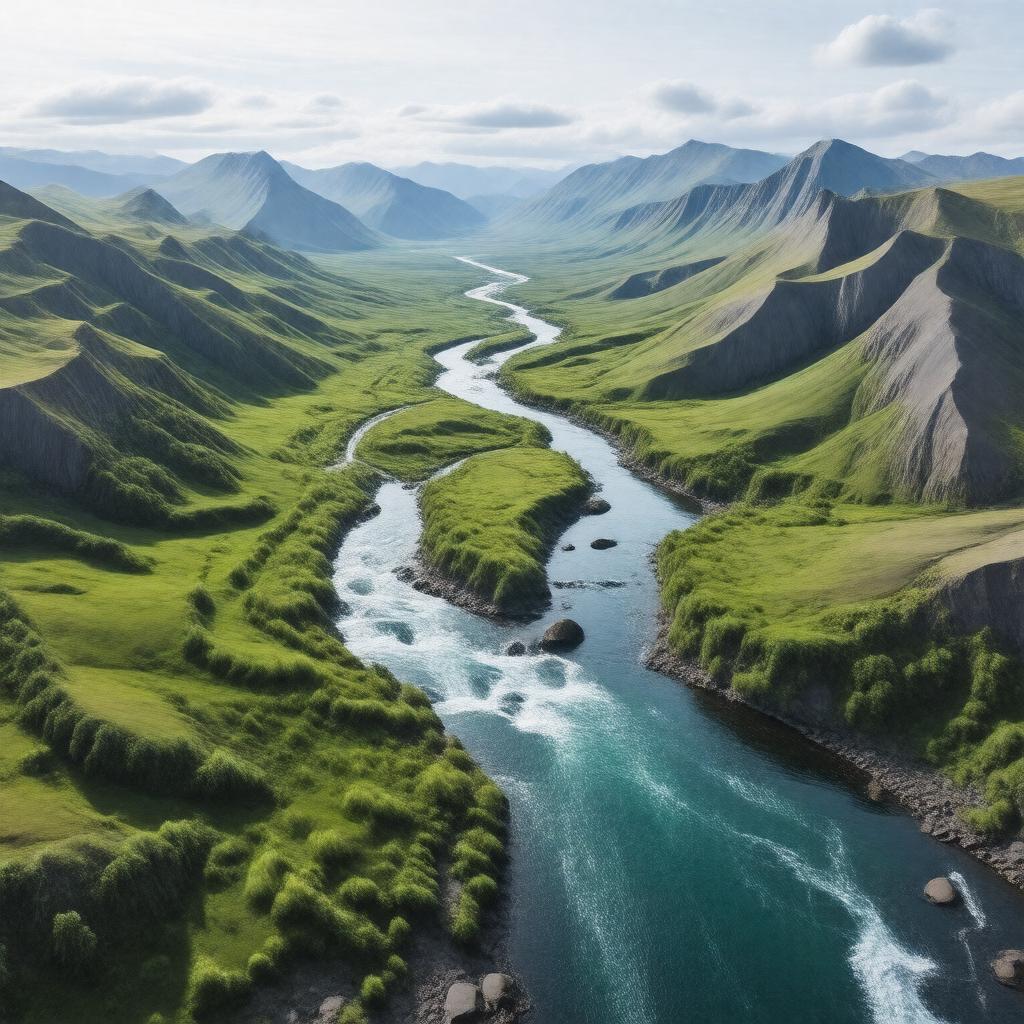 Click to view larger image AI-created image of Shaktoolik River