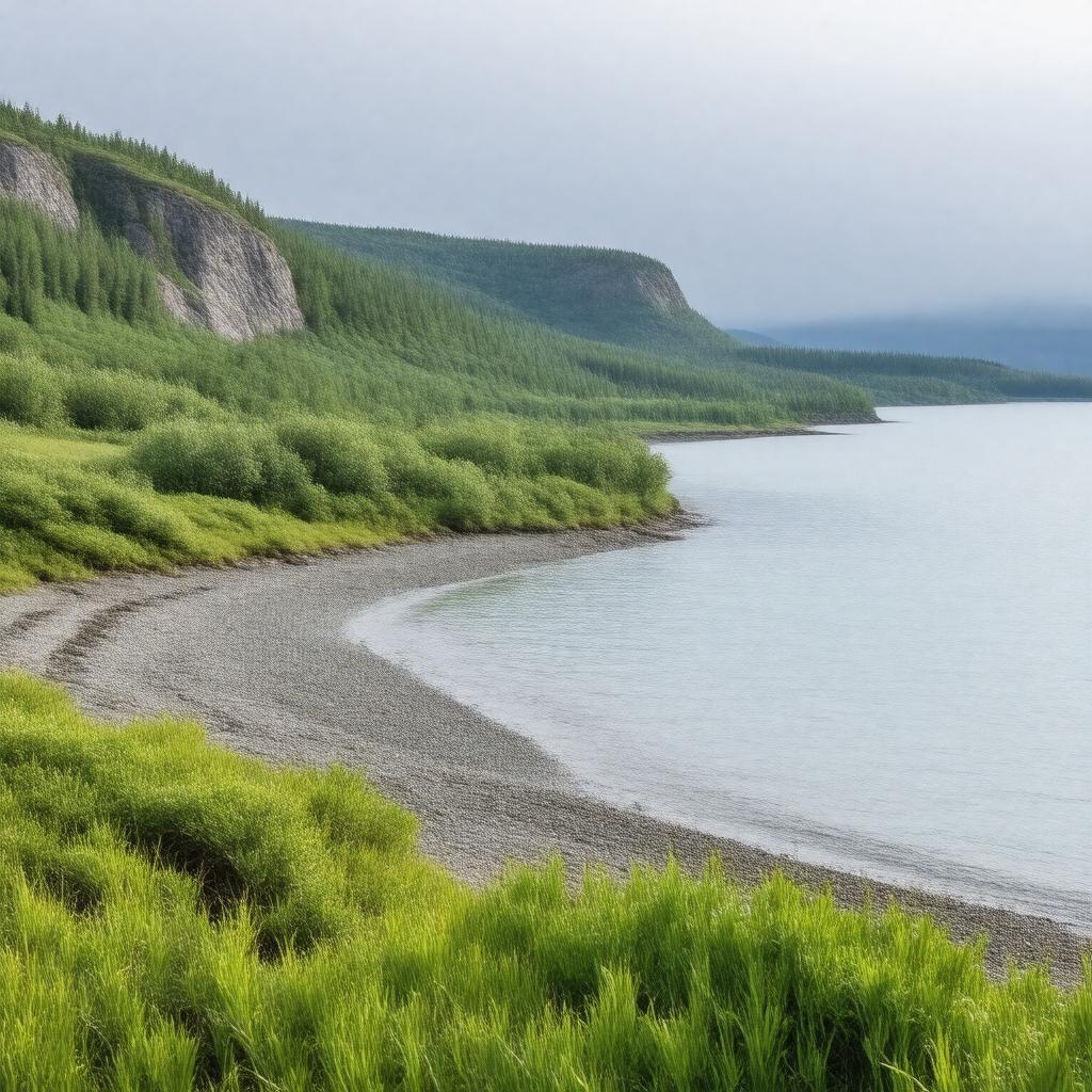 AI-created image of Shallow Bay Provincial Park