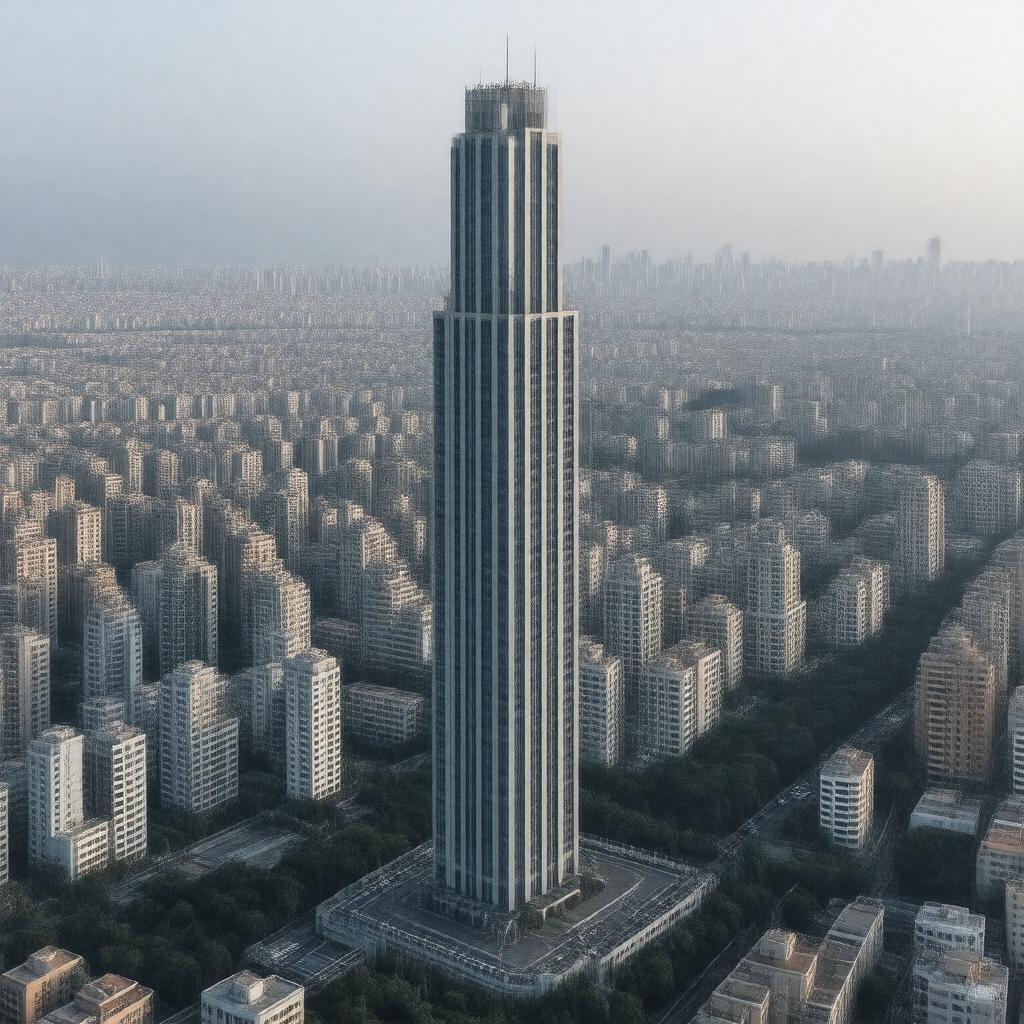 Click to view larger image AI-created image of Shalom Meir Tower