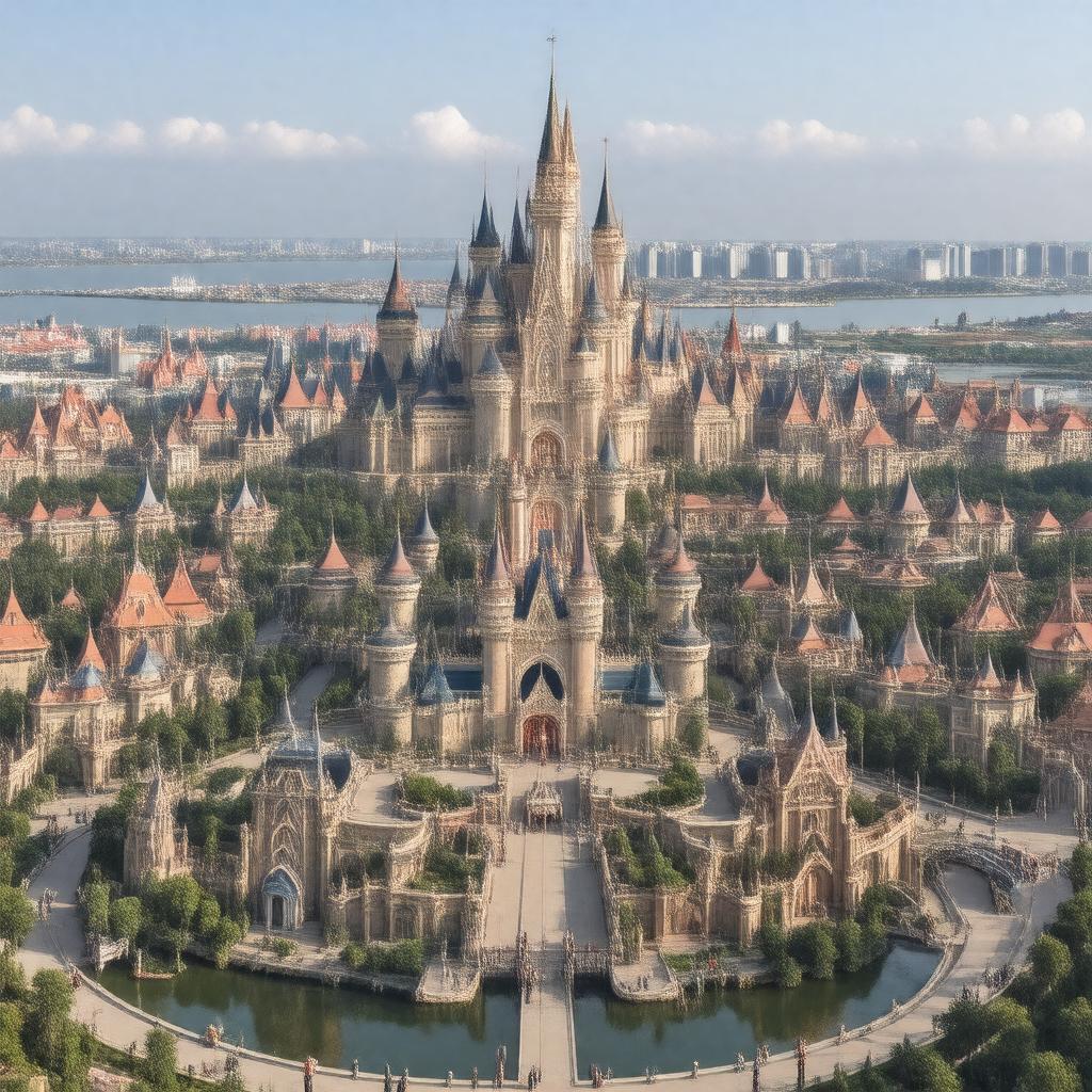 AI-created image of Shanghai Disneyland