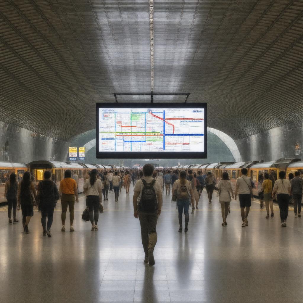 AI-created image of Shanghai Metro