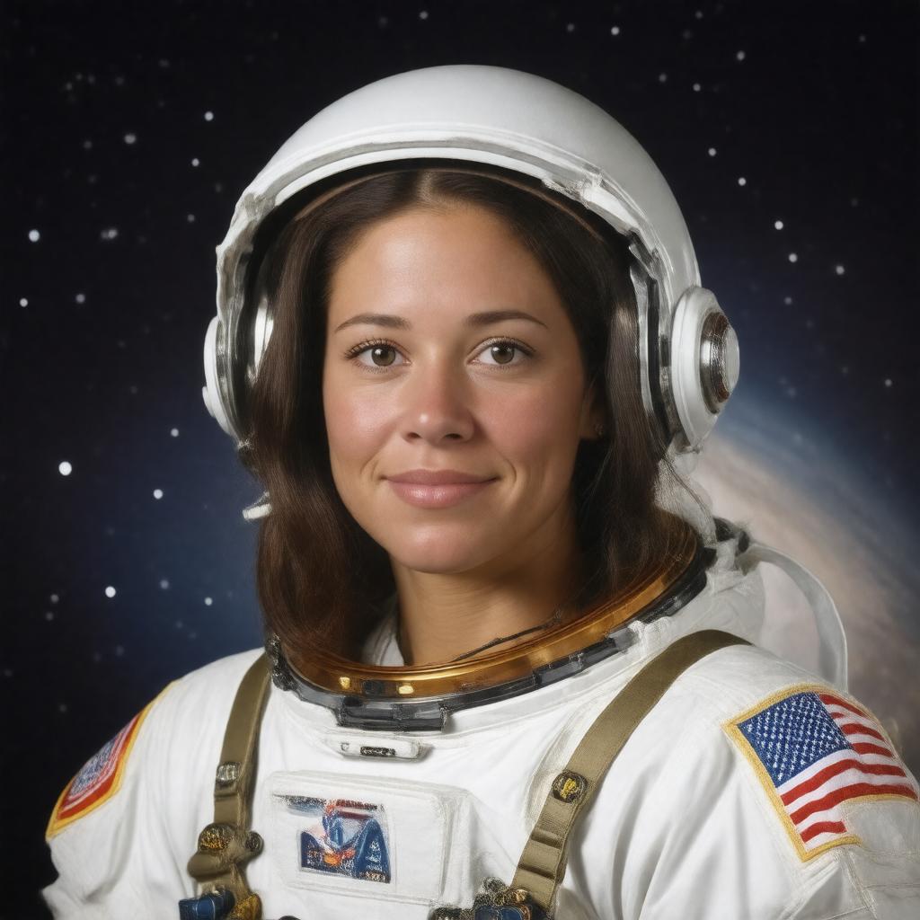 Click to view larger image AI-created image of Shannon Lucid
