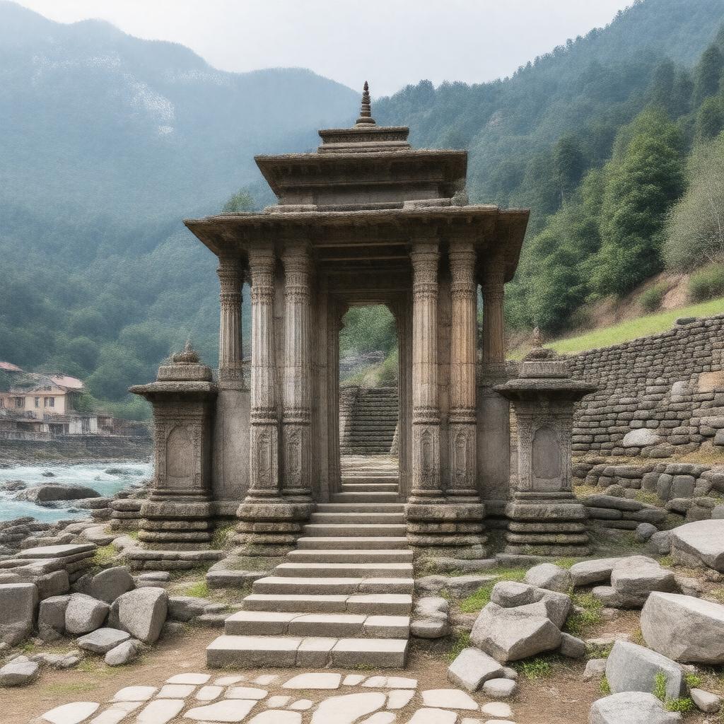 Click to view larger image AI-created image of Sharda Peeth