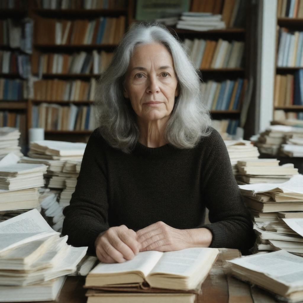 AI-created image of Sharon Olds