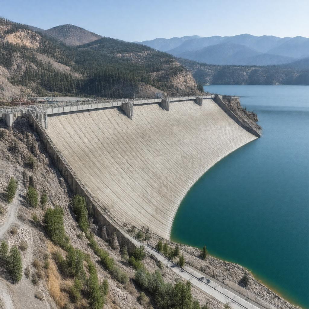 AI-created image of Shasta Dam
