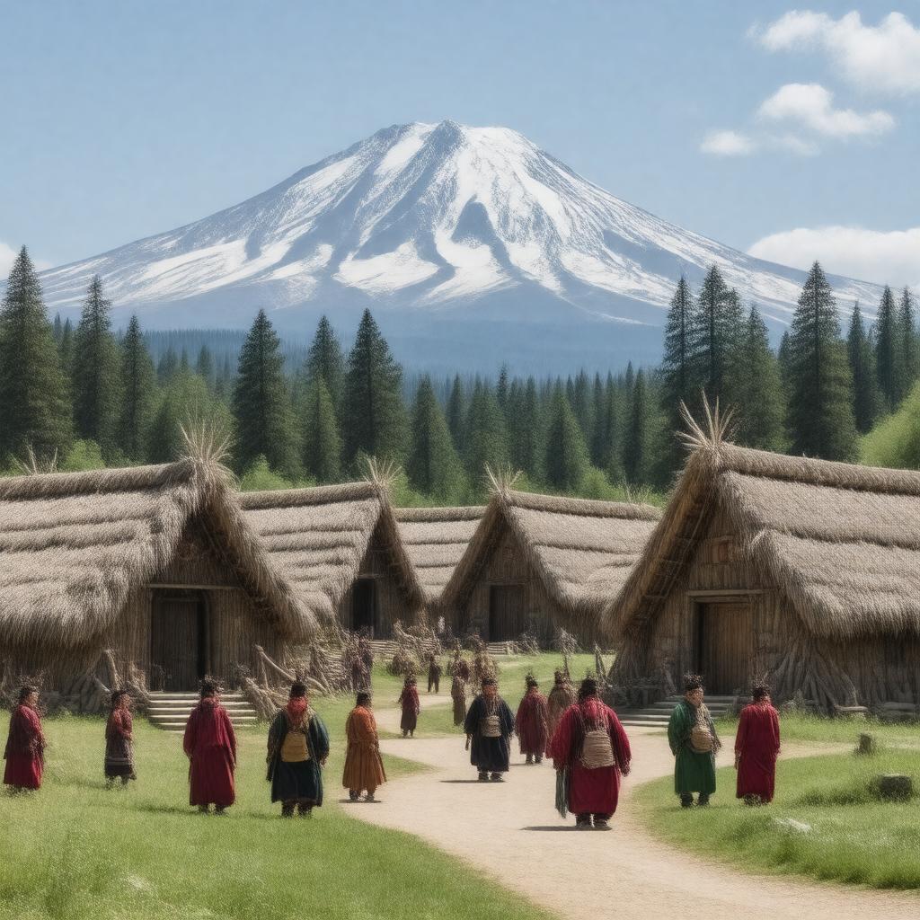 AI-created image of Shasta people