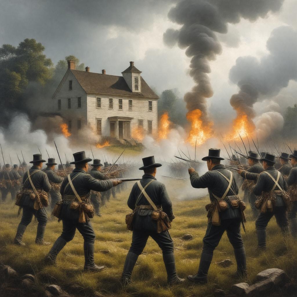 AI-created image of Shays' Rebellion