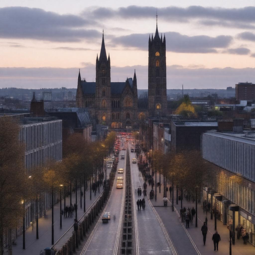 Click to view larger image AI-created image of Sheffield