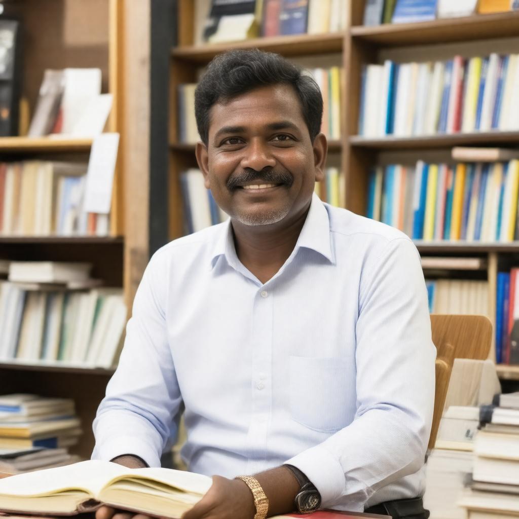 AI-created image of Shehan Karunatilaka